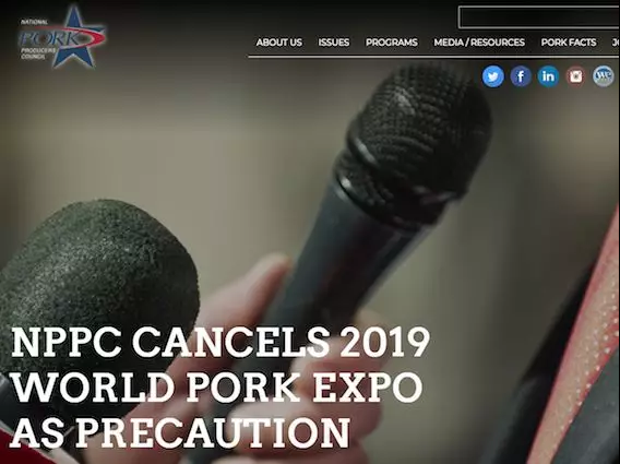 美国取消2019世界猪业博览会