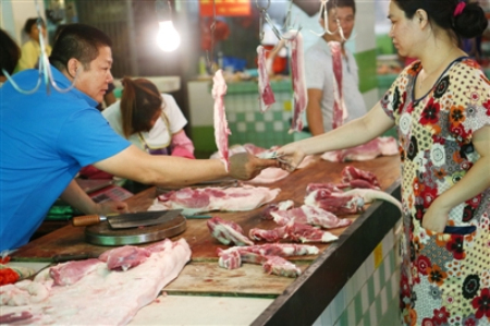 2019年3月昆明市鲜猪肉价格批零均跌