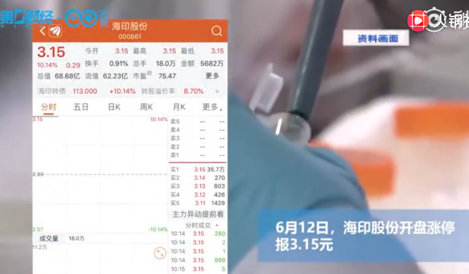 突然说要做非洲猪瘟疫苗 金珠多糖注射剂 海印股份涨停了