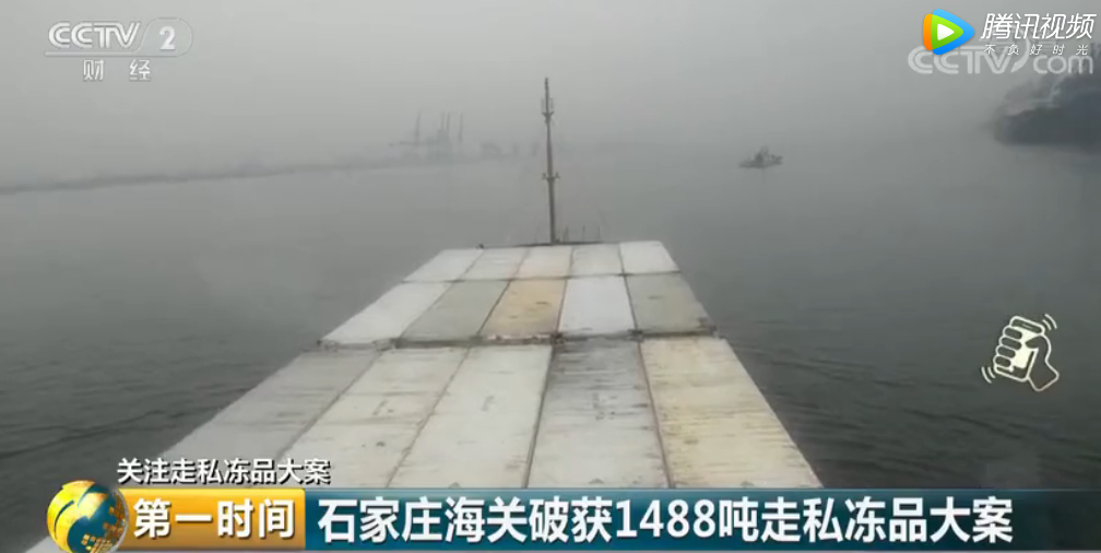 石家庄海关1488吨走私冻品被查处 腐烂变质、疾病传染