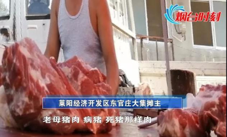 山东烟台大量无检验检疫猪肉