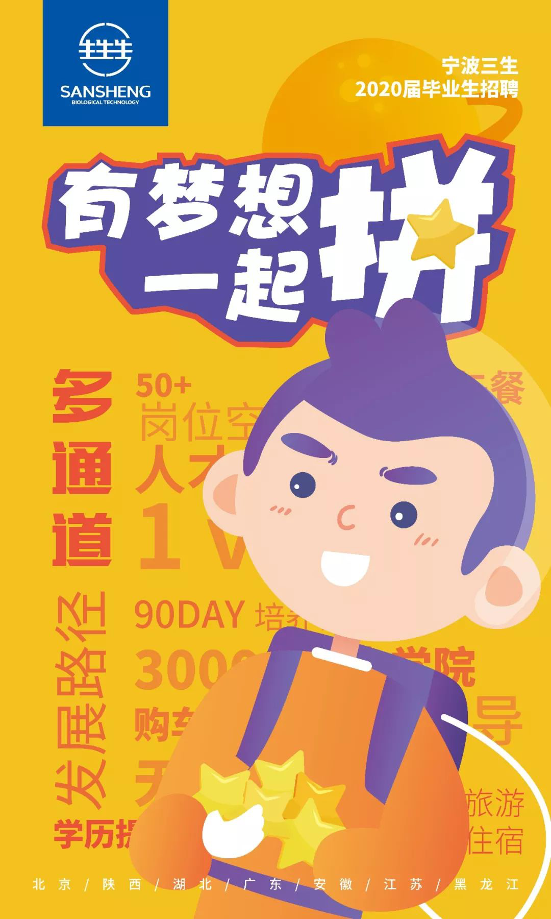 宁波三生2020届毕业生招聘