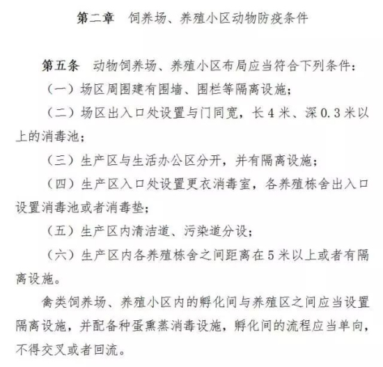 饲养小区动物防疫条件