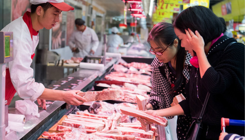 外媒关注中国猪肉价格
