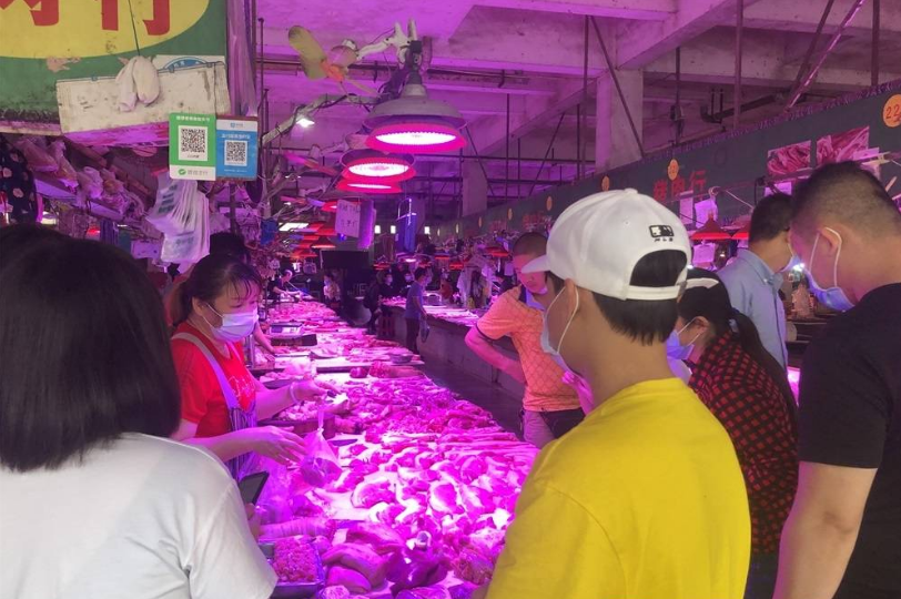南宁农贸市场猪肉价格下降