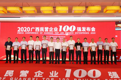 给力！扬翔获“2020广西民营企业100强”第19名