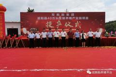 双胞胎集团灌阳县40万头生猪养殖产业链项目正式投产