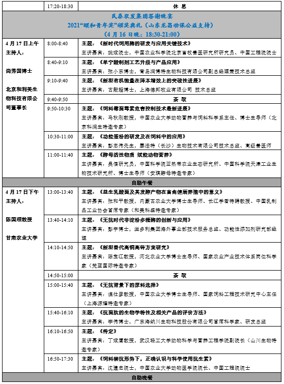 颐和论坛——2021饲料替抗与绿色养殖大会暨农业农村部动物营养与饲料学科群重点实验室/国家畜牧科技创新联盟动物营养与饲料专业委员会学术年会（第二轮通知）