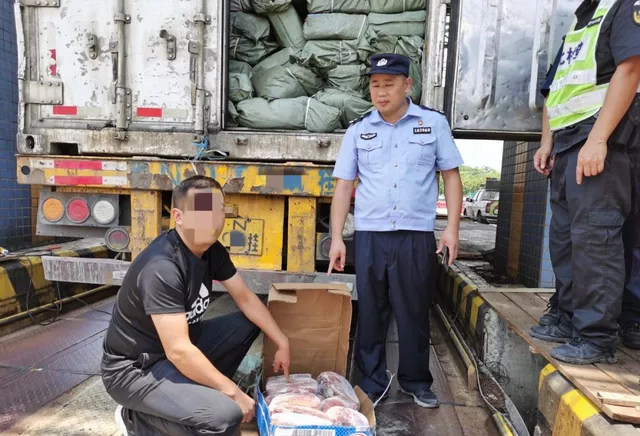 猖狂，高速路上惊现走私肉，共计27吨，从广东中山运往河南郑州！
