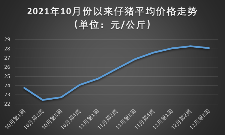 12月22日仔猪价格：生猪下跌、仔猪上扬！部分地区开始为后市铺垫