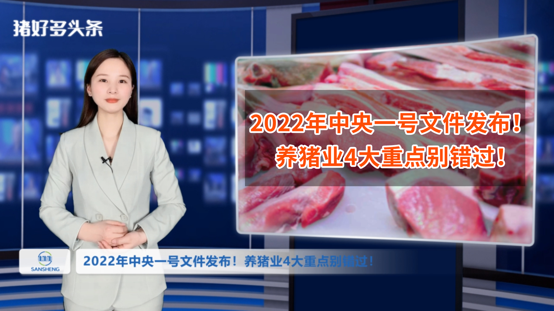 重磅！2022年中央一号文件发布！养猪还有“钱景”吗？关注这4点