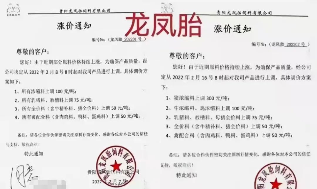 饲料涨价