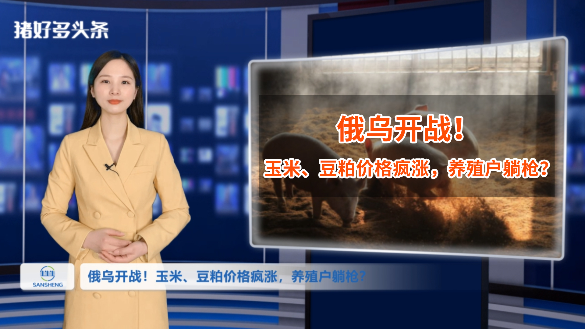 俄乌开战，玉米进口受限！豆粕涨破4900元/吨，养殖户双面承压？