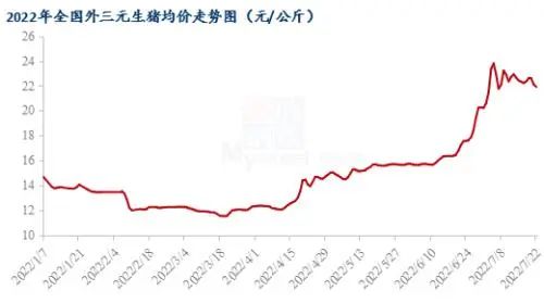 三元生猪价格走势图