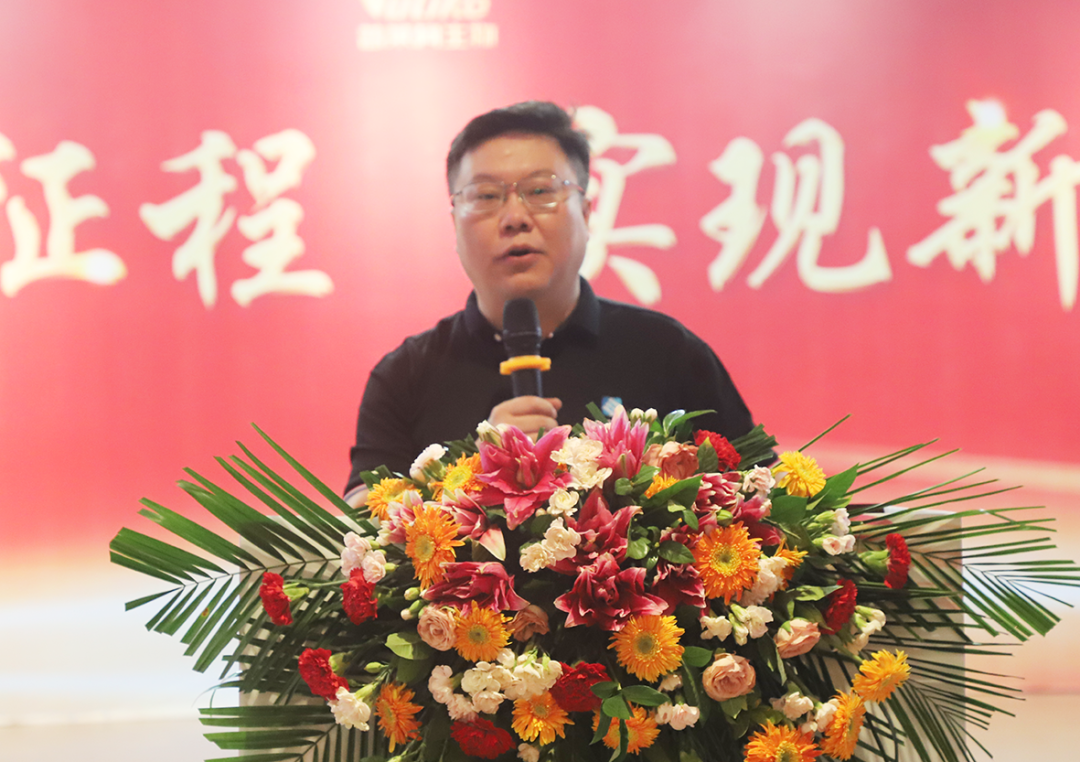 惠中生物总经理赵晓东发表讲话