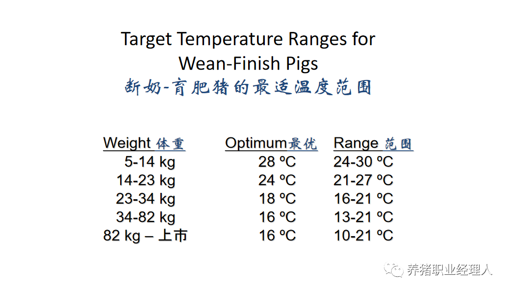 育肥猪适宜的温度