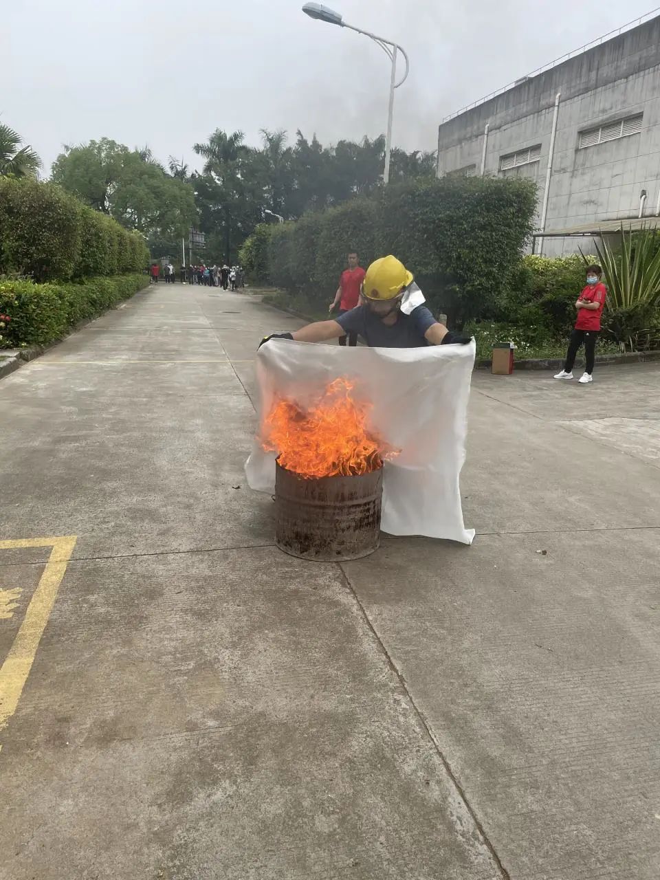 50米灭火毯灭油盆火