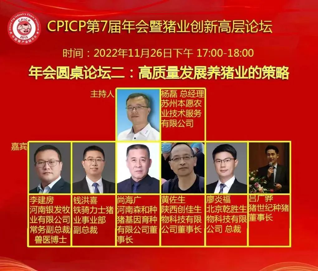 CPICP第7届年会暨猪业创新高层论坛