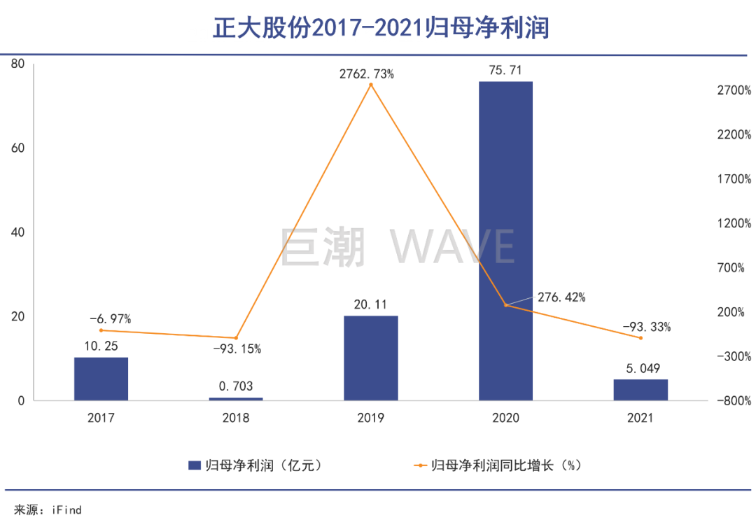 正大股份净利润