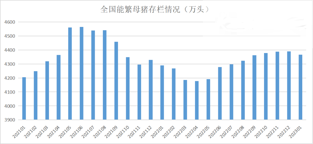 能繁母猪存栏量
