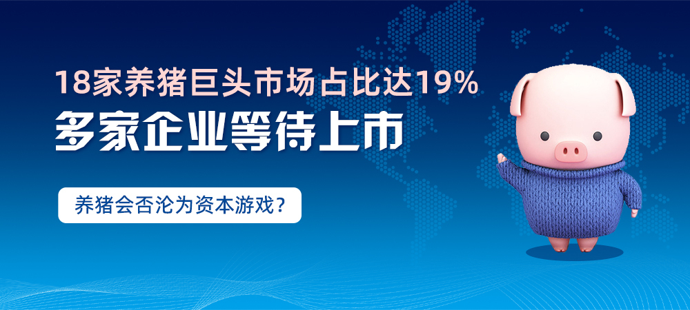 18家养猪巨头市场占比达19%！多家企业等待上市，养猪会否沦为资本游戏？