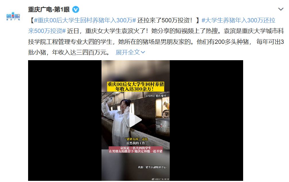 大学生养猪