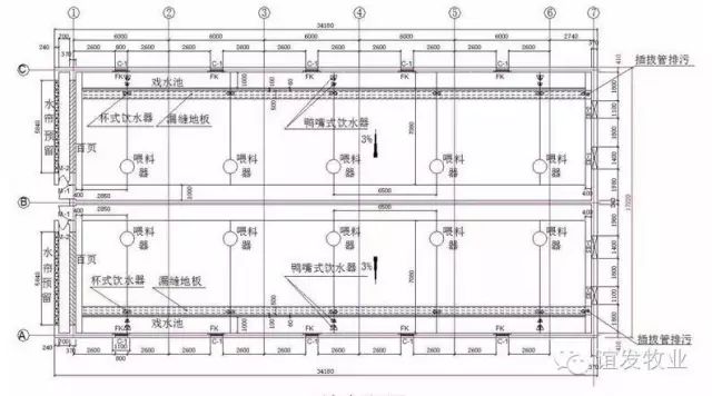 后备舍平面图