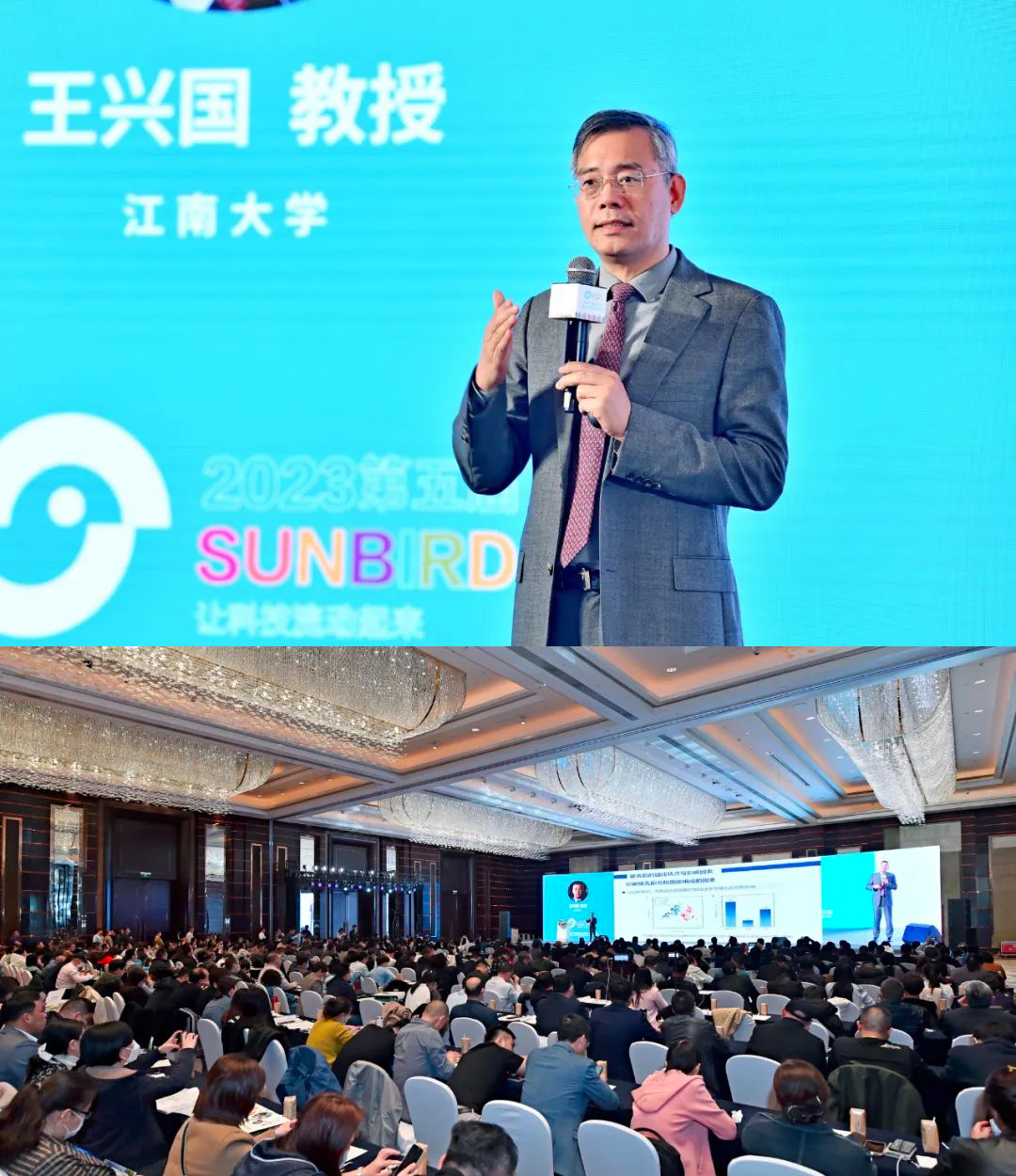 江南大学王兴国教授在太阳鸟大会首次讲述该技术在动物上的应用