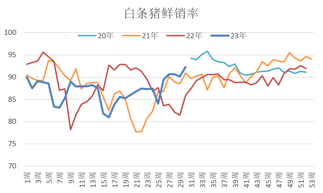 白条猪鲜销率
