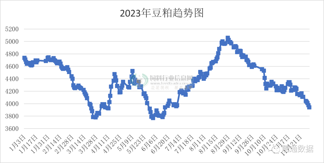 豆粕最低3820元/吨，玉米2300元还在降！12月再迎饲料降价潮？