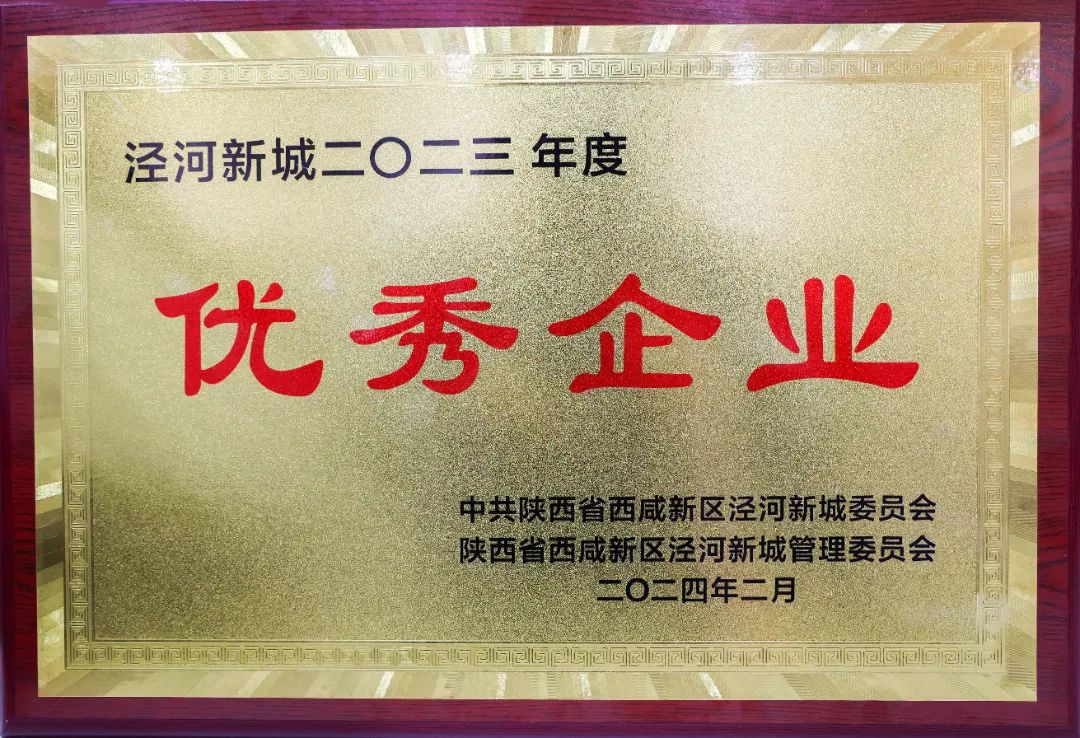 陕西圣奥动物药业有限公司荣获“泾河新城2023年度优秀企业”荣誉称号