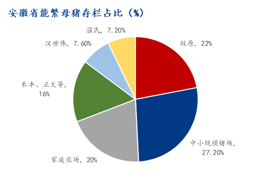 安徽能繁母猪存栏占比