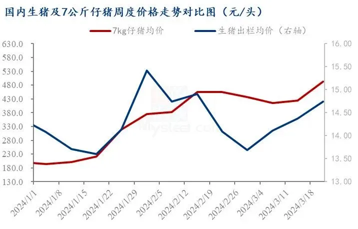 仔猪价格走势