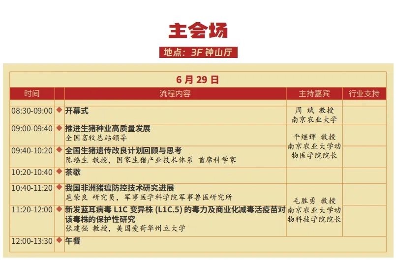 大会议程