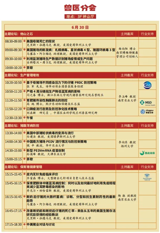 大会议程