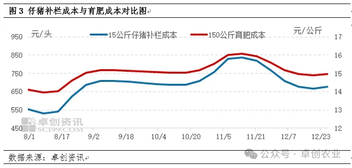 仔猪补栏成本与育肥成本对比