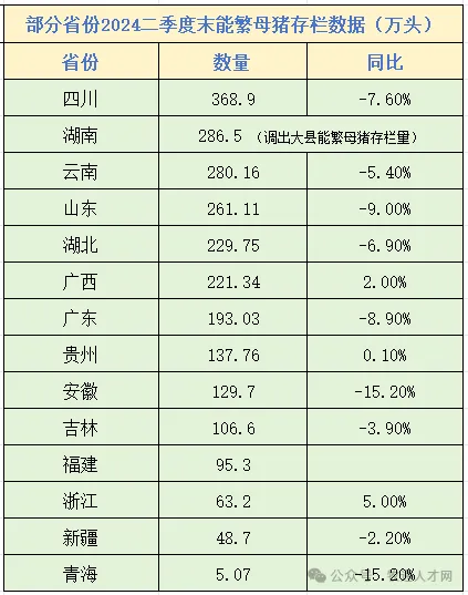 全国还有生猪4.2亿头！四川最突出：3776.2万头，母猪368.9万居首