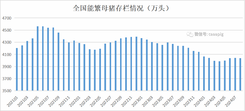 母猪存栏走势