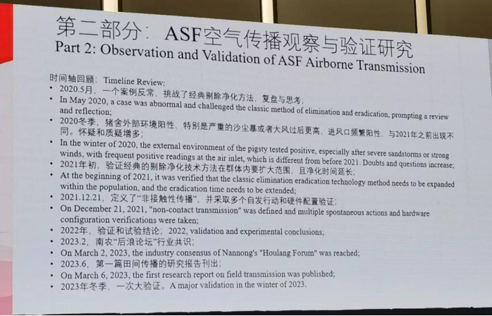 ASF空气传播观察与验证研究