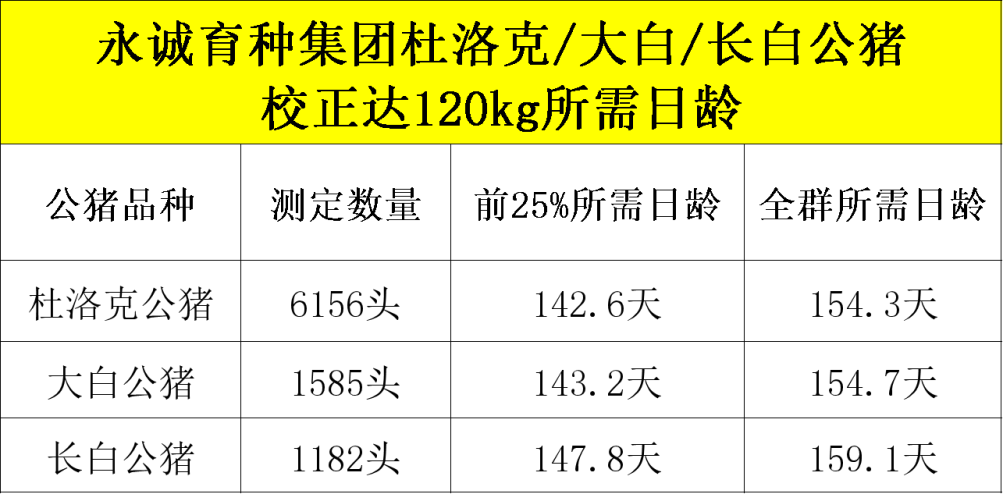 2024年永诚公猪生长性能测定报告数据 