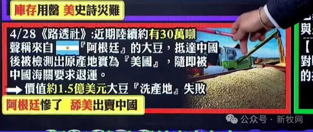 中国退运30万吨美国大豆，取消1.2万吨美国猪肉订单！