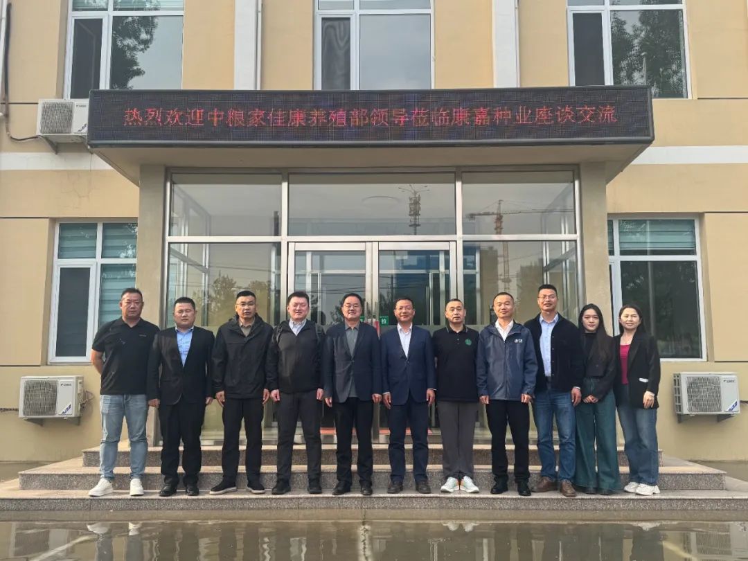 中粮家佳康养殖部总经理张建航一行赴康嘉种业进行深度座谈交流