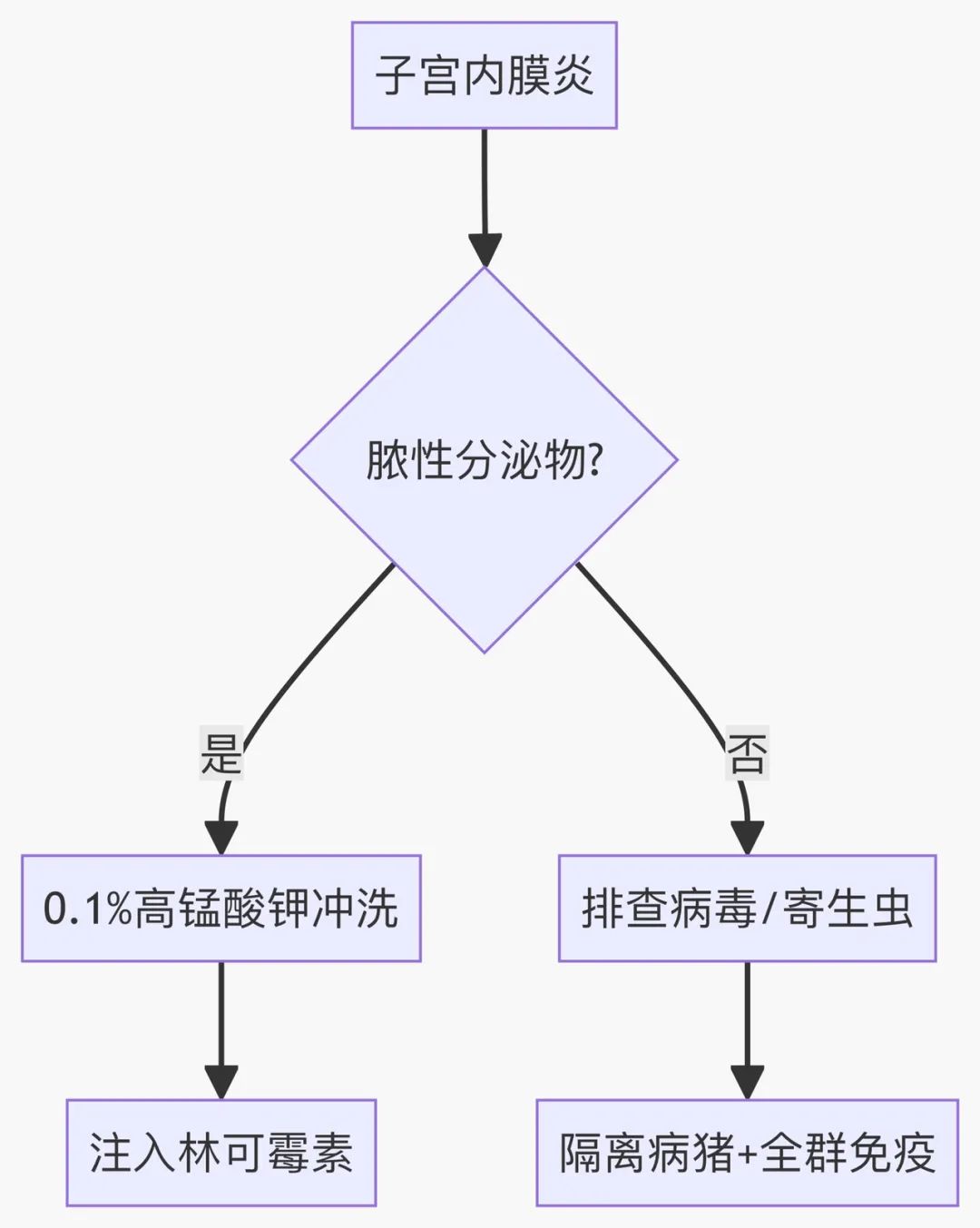 病理性返情处理流程图