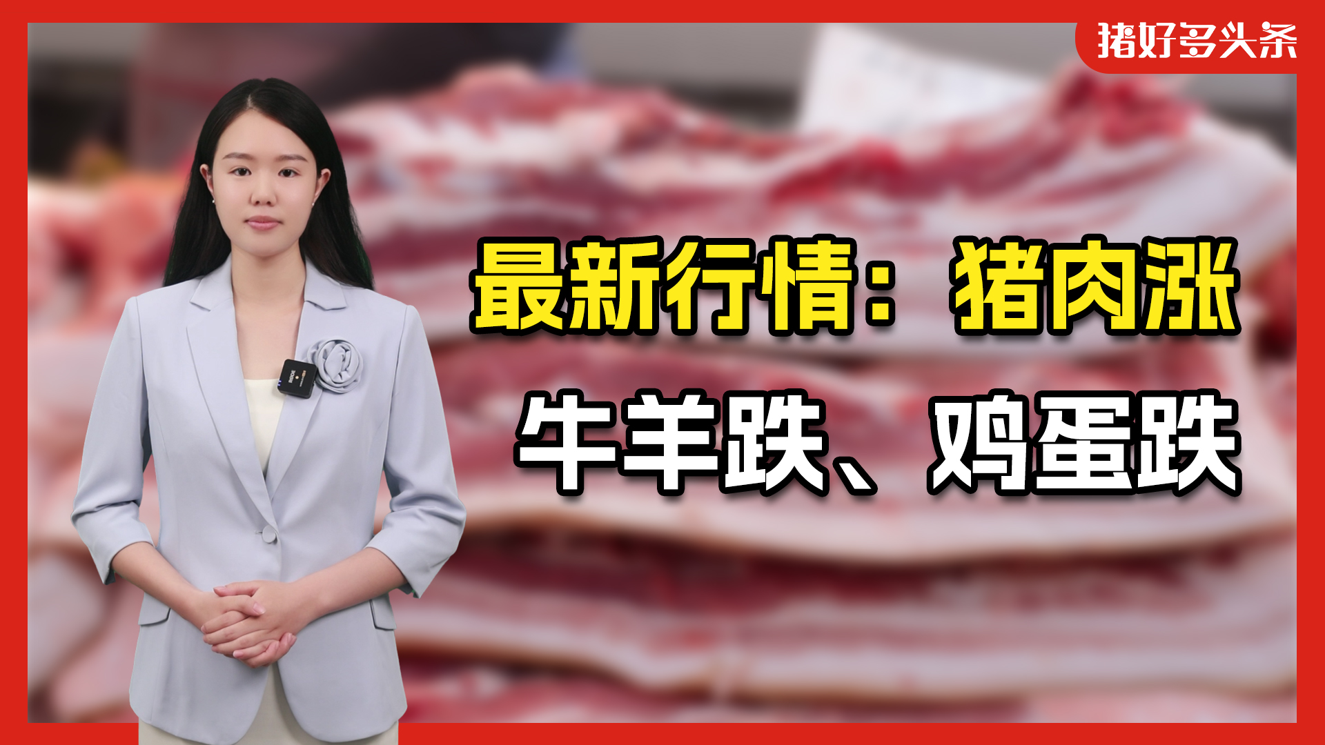 猪肉价格大涨17%，羊肉、鸡肉均下跌，牛肉竟下跌超10元/公斤！