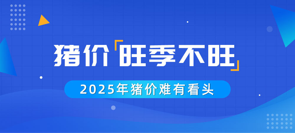 猪价“旺季不旺”，2025年猪价难有看头