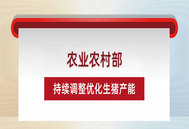 农业农村部：持续调整优化生猪产能