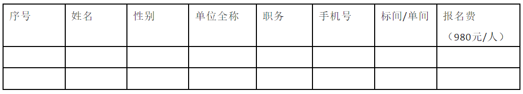 CPICP全国高健康高效益标杆猪企安飞农牧（北京）生物科技有限公司交流活动 报名登记表