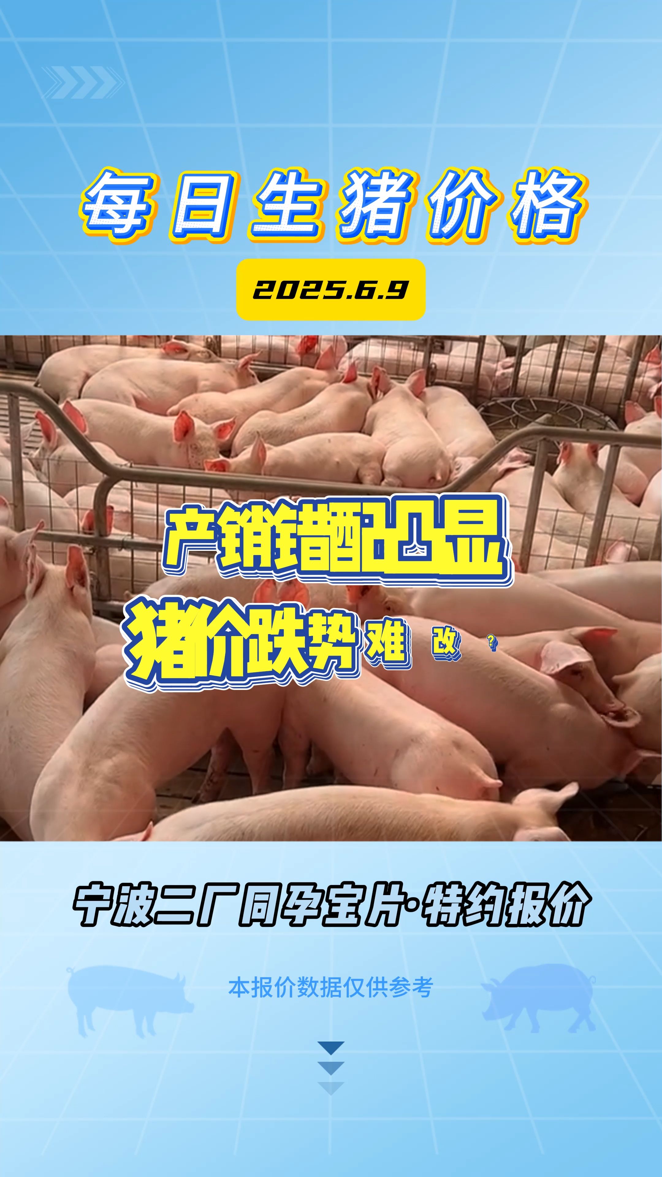 6月9日生猪价格：产销供需错配，猪价继续飘绿！